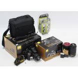 A Nikon “D5600” digital camera, boxed; & various ditto accessories.