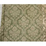 Six various vintage curtains, w.a.f.