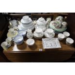 A Royal Worcester bone china “Mayfield” pattern twenty-one piece part tea service; & various other