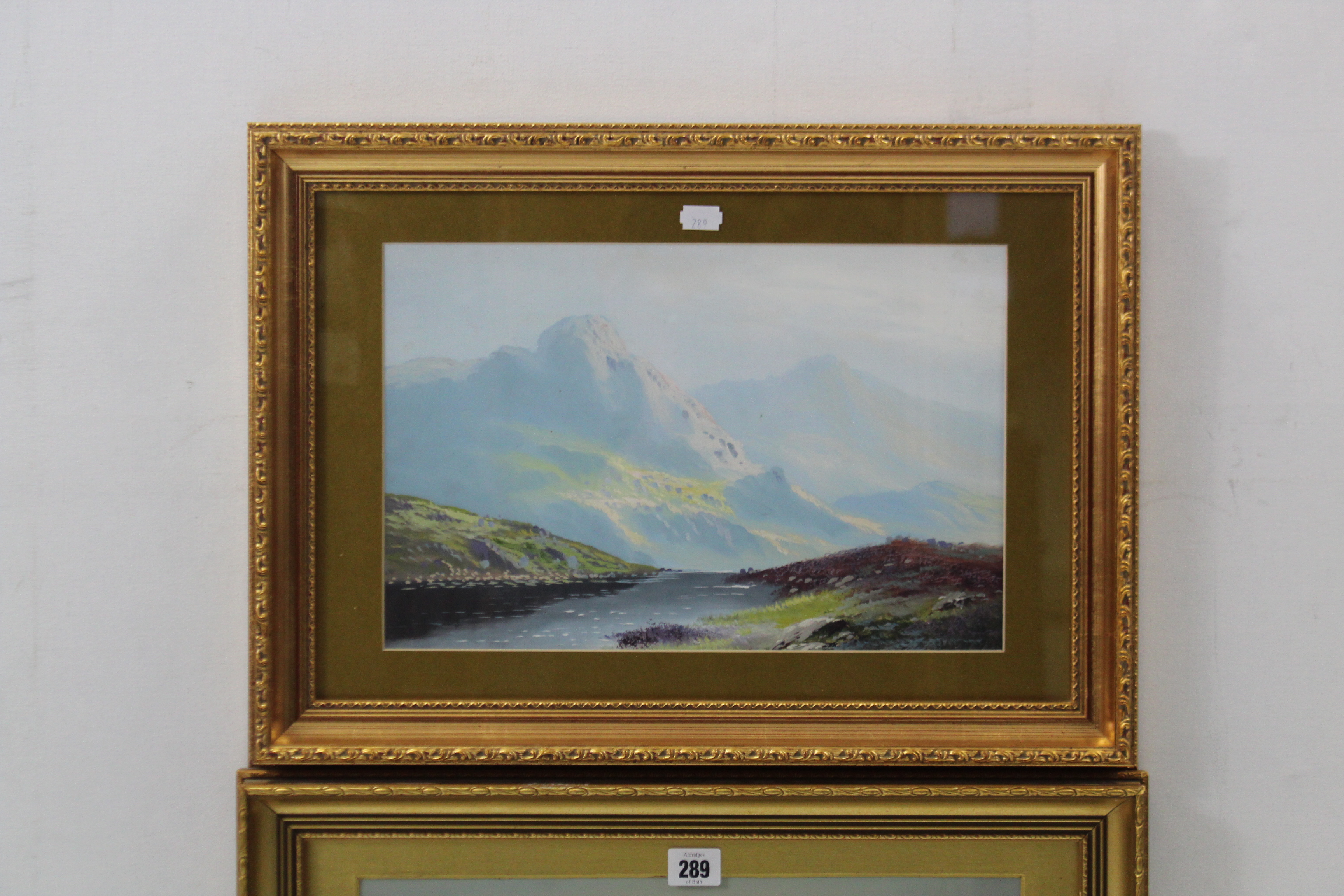 A watercolour painting by William Widgery (1822-1893), titled “Ben Macdui”, signed 9½” x 14¼”; - Image 3 of 5