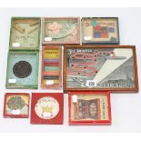 An early/mid-20th century “SKY PIRATES” tip-tap game by R Farmer & Sons; together with eight various
