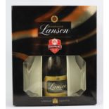 A bottle of champagne “Lanson “Highbury 1913-2006 The Final Salute”; & a ditto pair of champagne