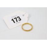 Two 22ct. gold wedding bands (9.4gm).