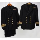 Four WWII British Navy Captain’s dress uniforms.