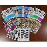 Twenty-nine various Newcastle United football programmes; & two ditto supporters leaflets, circa.