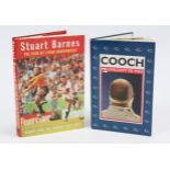 Two volumes on rugby union “Cooch: Mr Chilcott To You”, & “Stuart Barnes The Year of Living