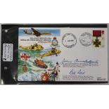 A 1991 “50th Anniversary of R.A.F Rescue Services “First Day cover signed by V.C. recipients Ft. Lt.