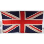 A large Union Jack flag, 68” x 128”.