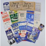 A collection of assorted Bristol City & Bristol Rovers football programmes; tickets; etc. circa