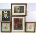 Various decorative paintings, prints, & photographs.