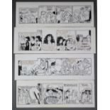 CONRAD FROST and JOSEPH GUAL, Original Artwork: four cartoons strips for ‘George and Lynne’,