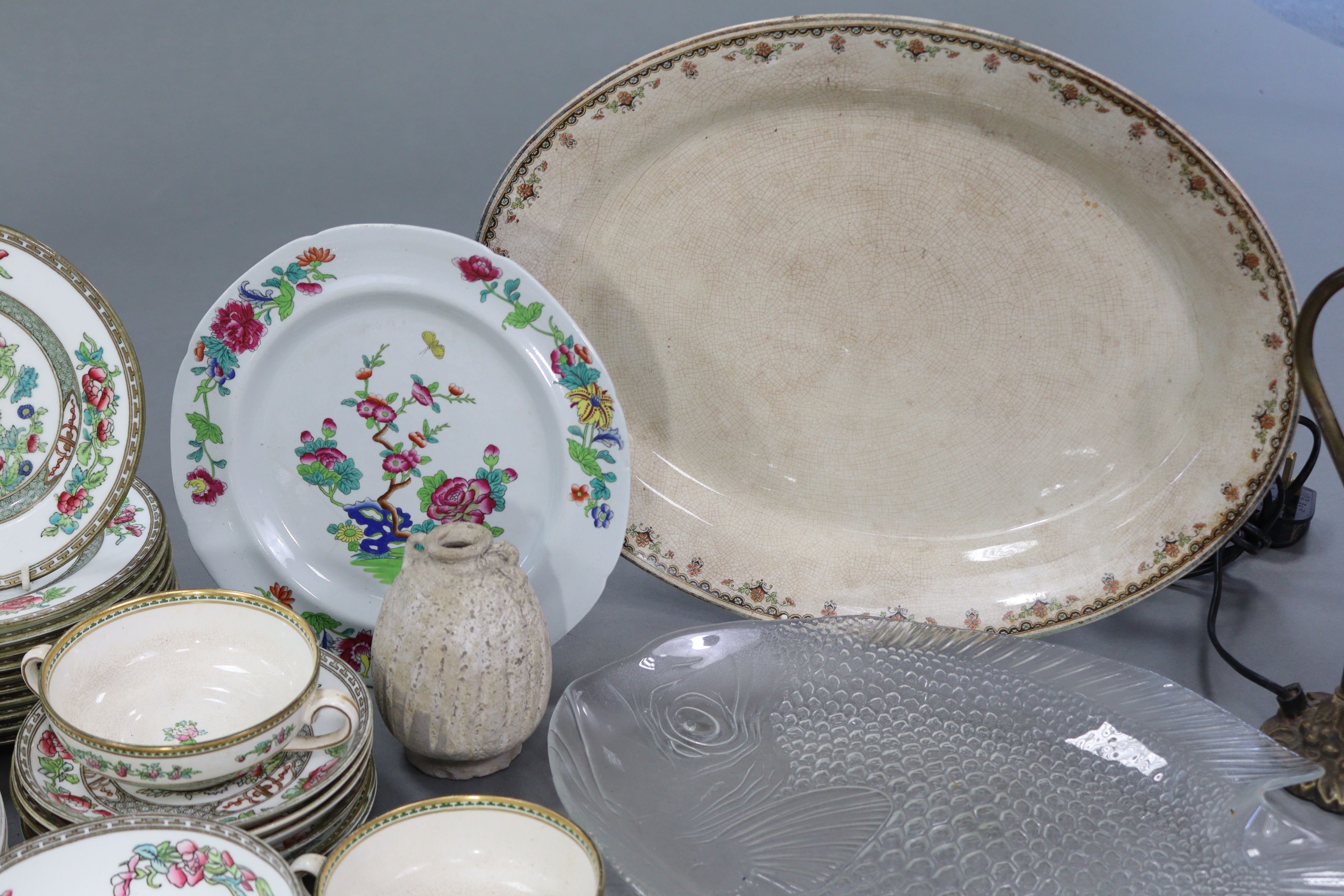 Thirty-five matched items of “Indian Tree” pattern dinner & tea ware; & sundry other items. - Image 10 of 12