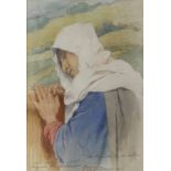 PIERRE JAN VAN DER OUDERAA (1841-1915). “De Moeder Der Omarten” (The Mother of the Martyred).