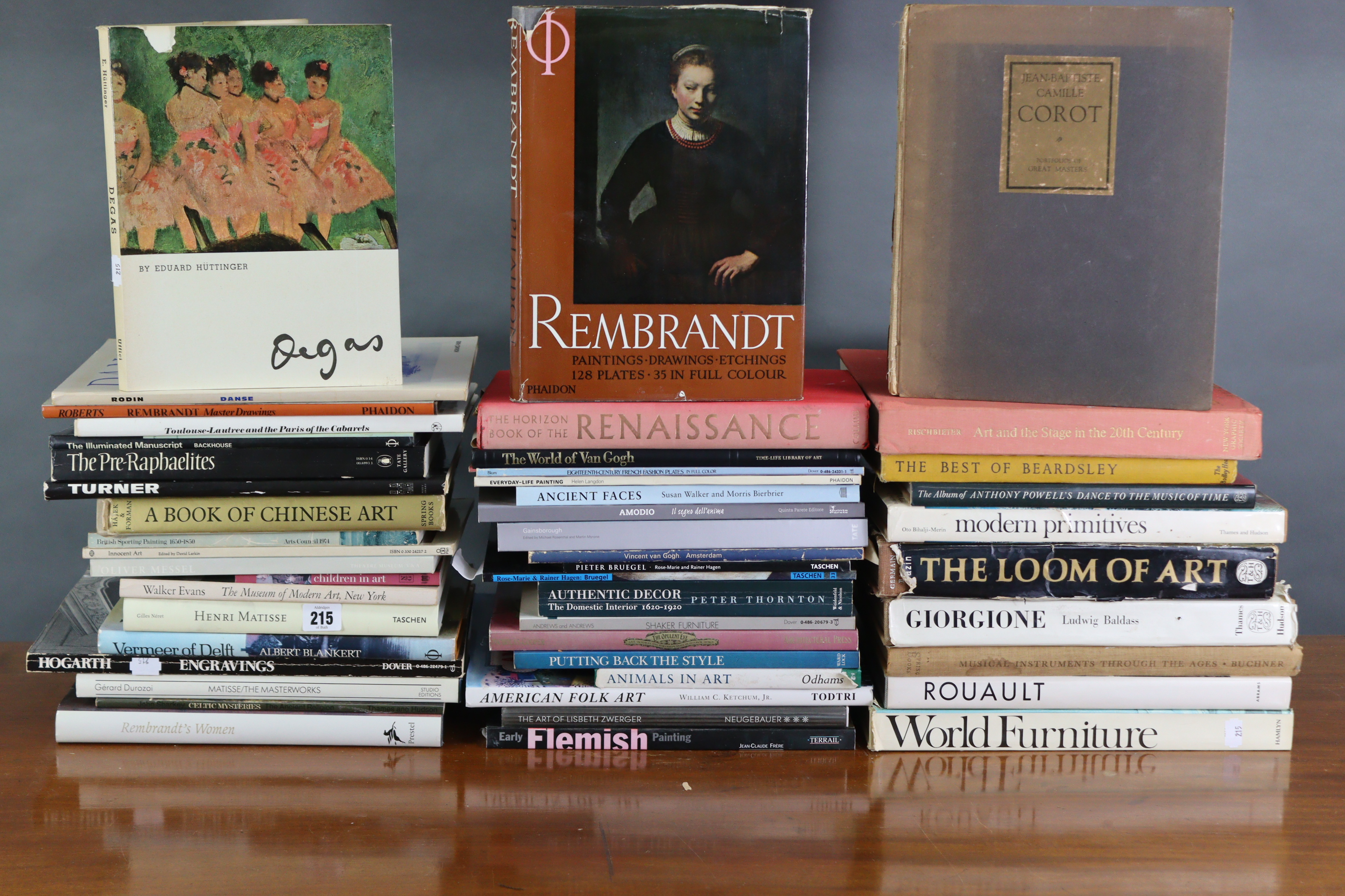 A collection of books on Art, Artists, Antiques & related subjects, etc.