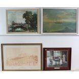 Various decorative paintings & prints.