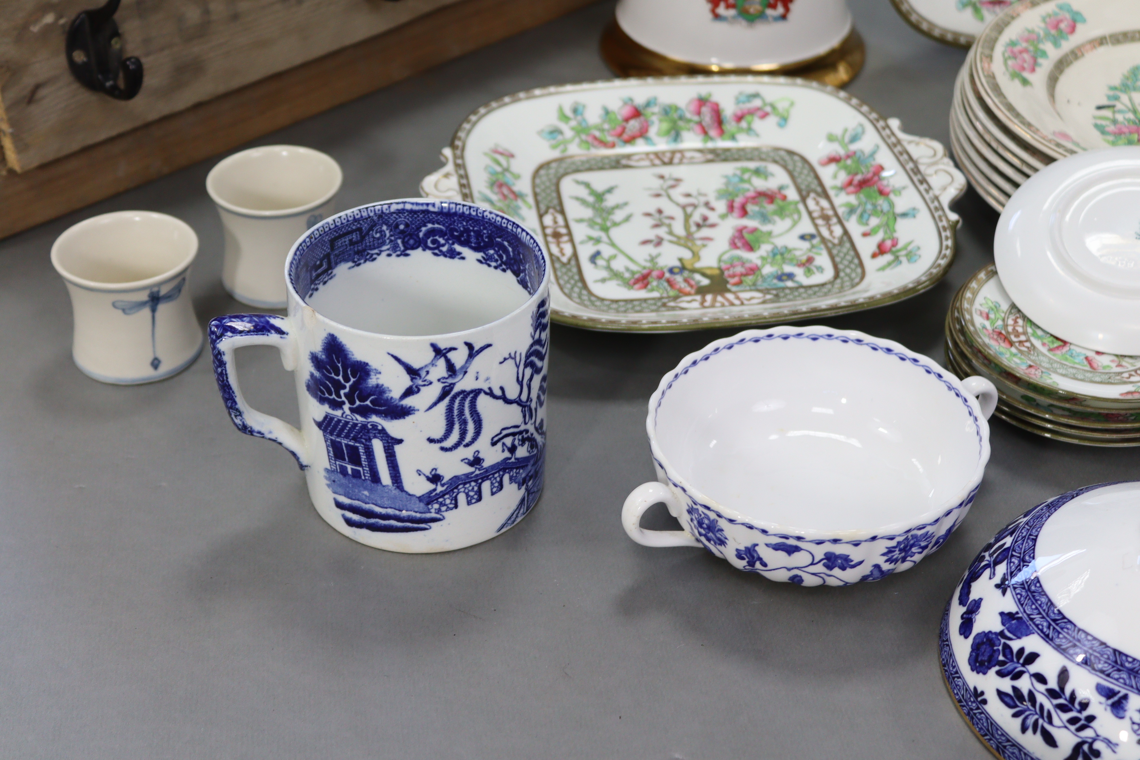 Thirty-five matched items of “Indian Tree” pattern dinner & tea ware; & sundry other items. - Image 9 of 12