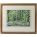 WALTER HANCOCK (20th century). “Old Park Wood, Weald Way, Caterham”, signed lower right,
