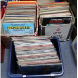 Approximately two hundred various L. P. records from the 50’s & 60’s – pop, easy listening, country,