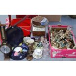 A large quantity of decorative china, ornaments, glassware, etc.
