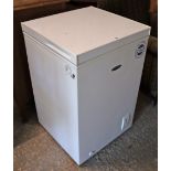 An ICEKING small chest freezer, 29½” wide x 33” high.