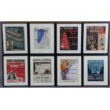 Twelve early 20th century sheet music/song book front covers, each in matching glazed frame, 13¼”