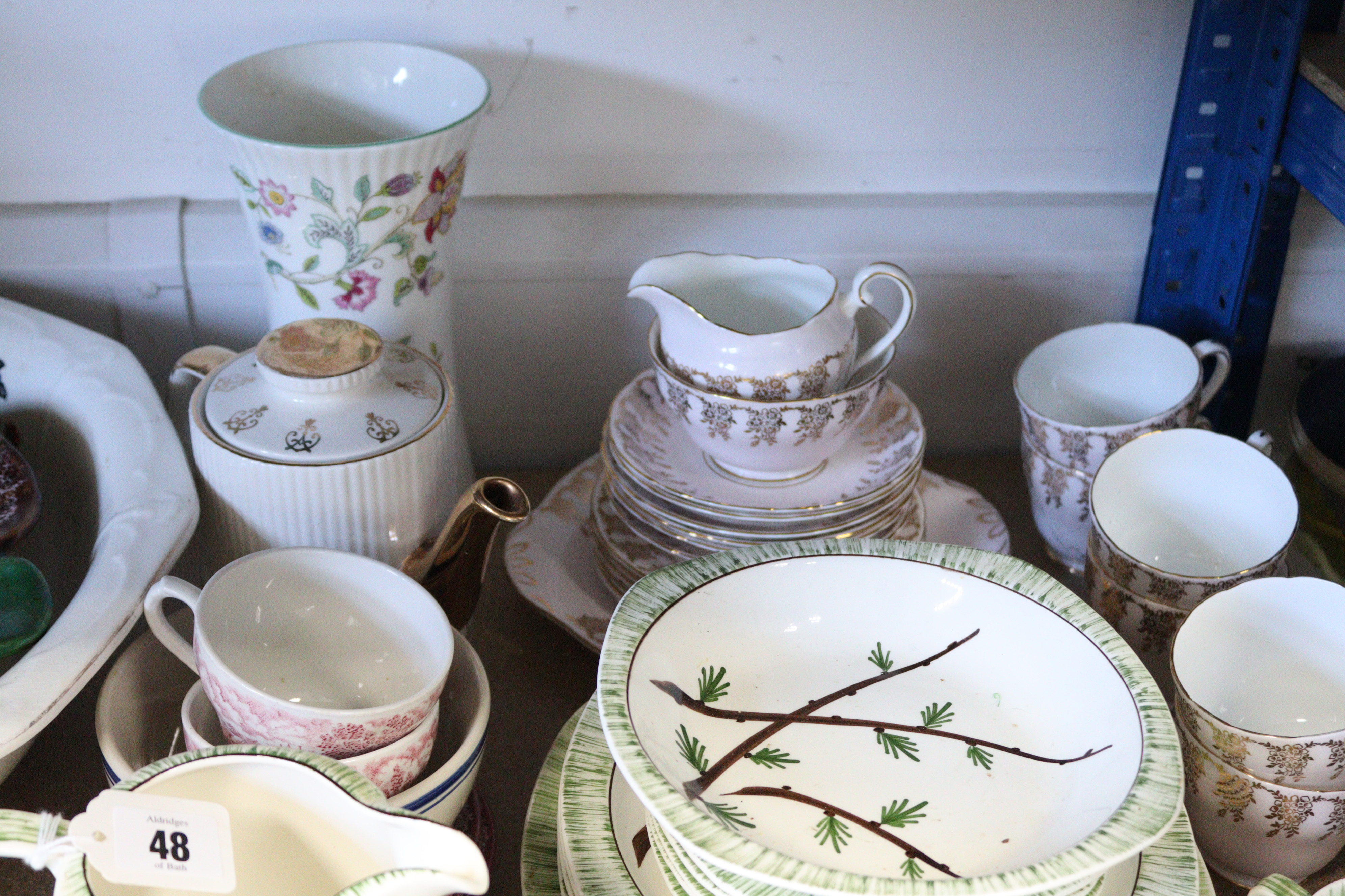 A Midwinter “Stylecraft” twenty seven piece part tea service; & an Adderley twenty one piece part - Image 5 of 8