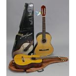 A Jose Ferrer “Student Series” classical six string acoustic guitar, with box & “Stagg” carry-