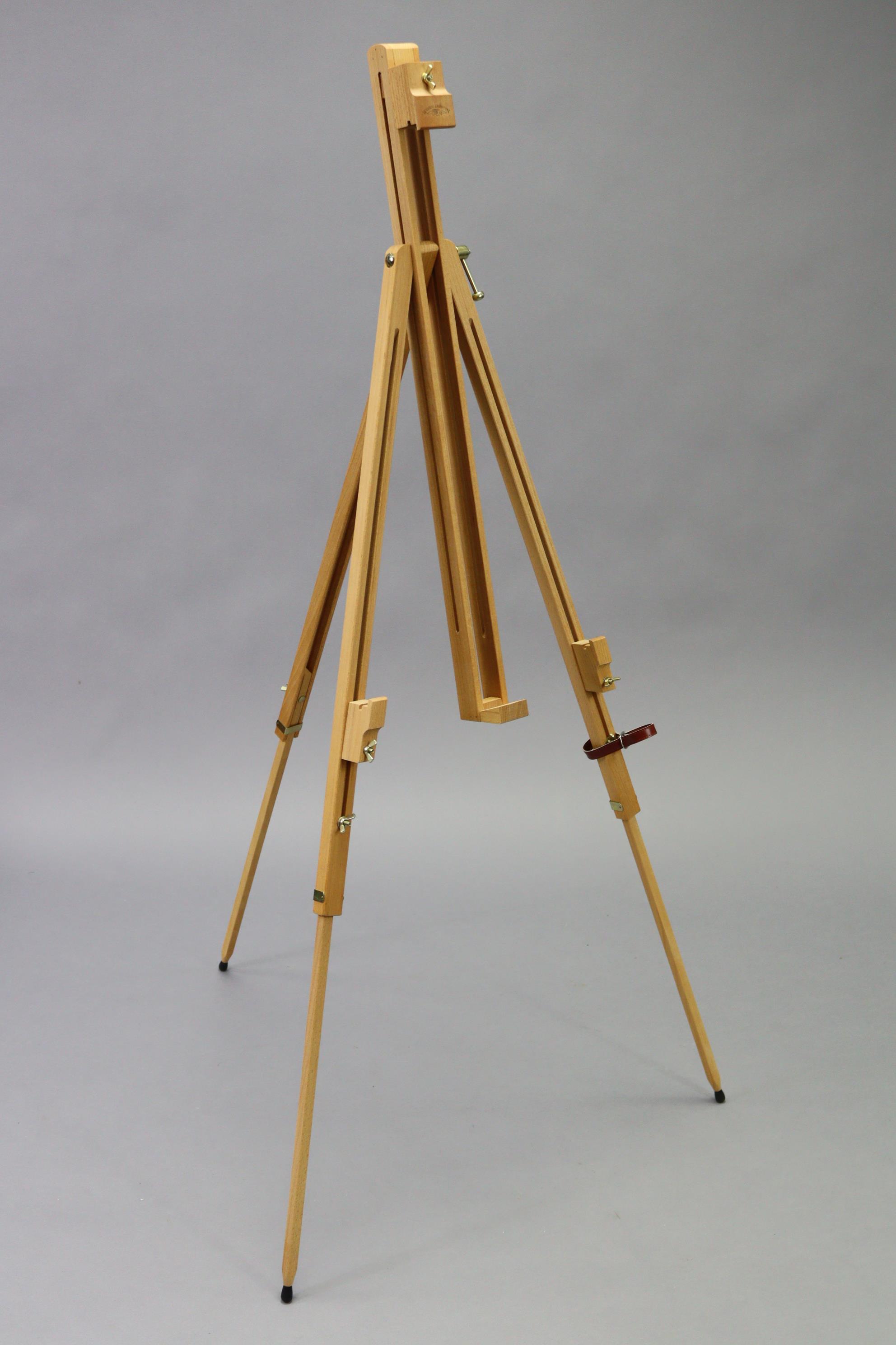 A Winsor & Newton “Dart” artist’s fold-away easel (boxed), 36¼” high un-extended; together with a - Image 6 of 7