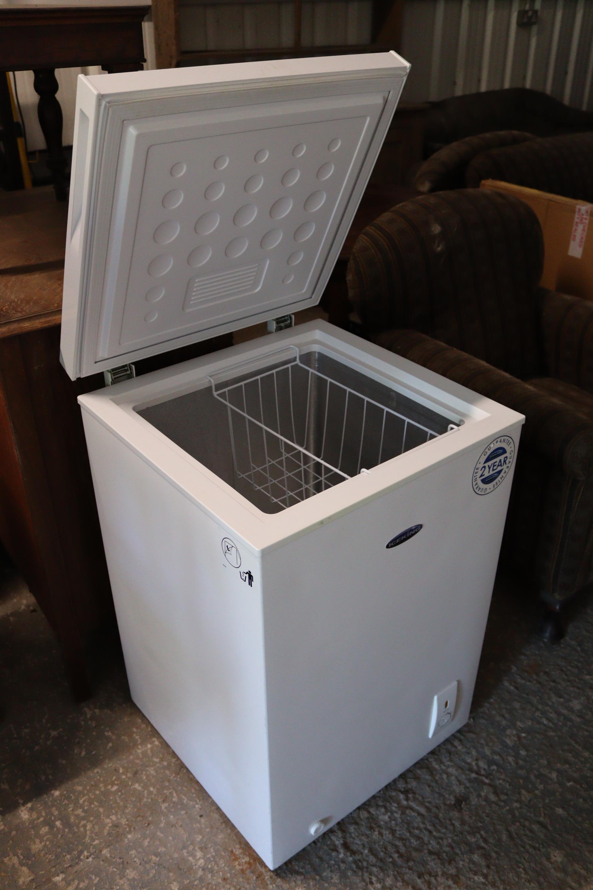 An ICEKING small chest freezer, 29½” wide x 33” high. - Image 2 of 3