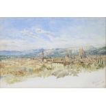 ENGLISH SCHOOL, 19th century. An extensive view of the city of Florence. Inscribed in pencil lower