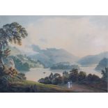 FRANCIS NICHOLSON, O.W.S. (1753-1844). Loch Lomond near Luss, with Ben Lomond to the north”.
