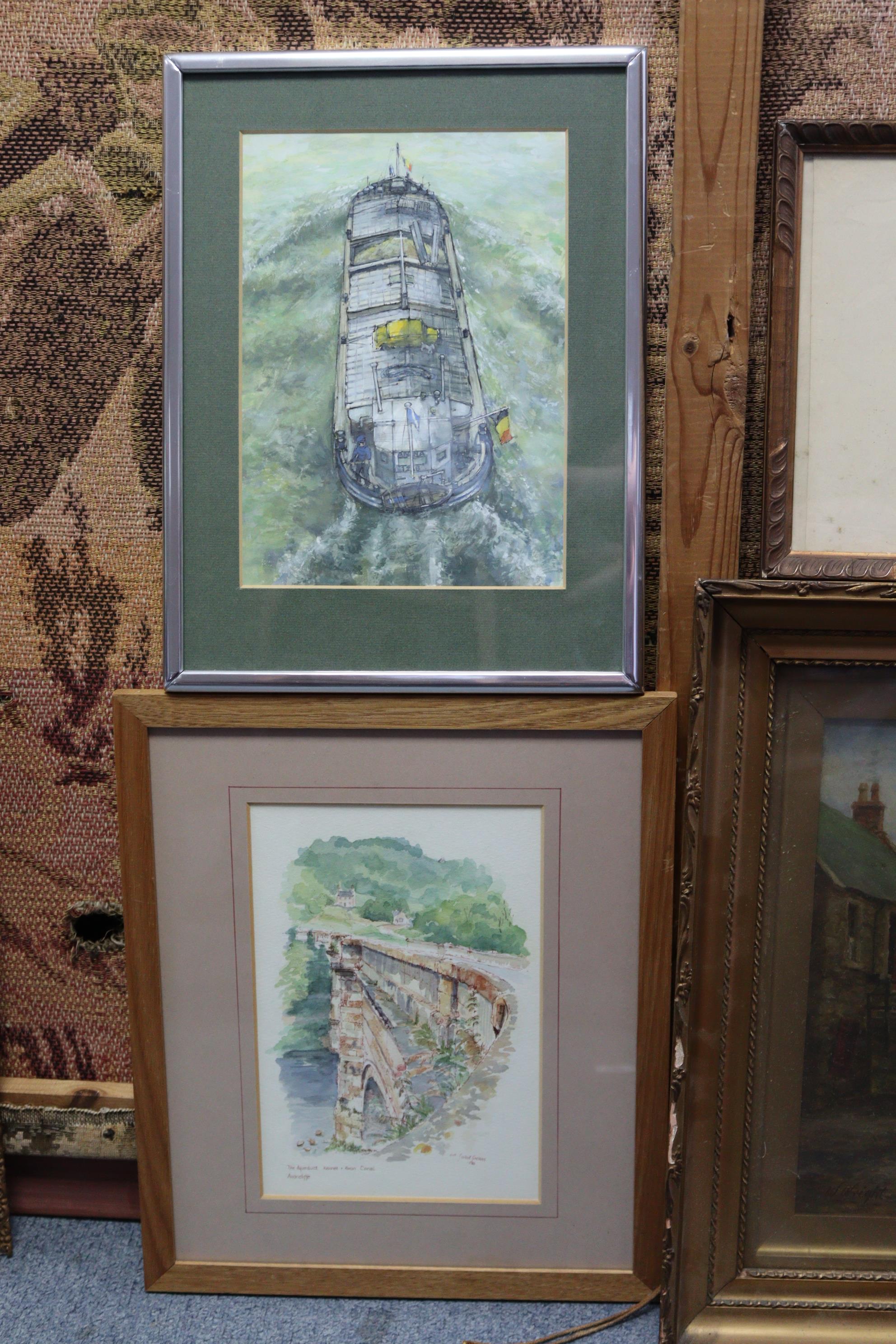 A collection of various decorative paintings & prints. (Provenance: The Estate of the late Geoff & - Image 4 of 13