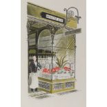 ERIC RAVILIOUS (1903-1942), after. Two coloured lithographs from ‘High Street’, printed at the