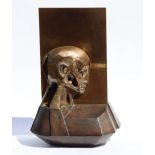 MICHAEL AYRTON (1921-1975). “Reflective Head II”, bronze sculpture, 1972; Signed: “Ayrton”; on