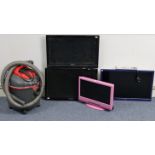 Four small televisions (one with remote control); & an Aqua Vac “Pro 100” carpet cleaner.