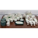 Fifty-nine items of Wedgwood “Charnwood” pattern teaware; & thirty items of Mintons “Haddon Hall”