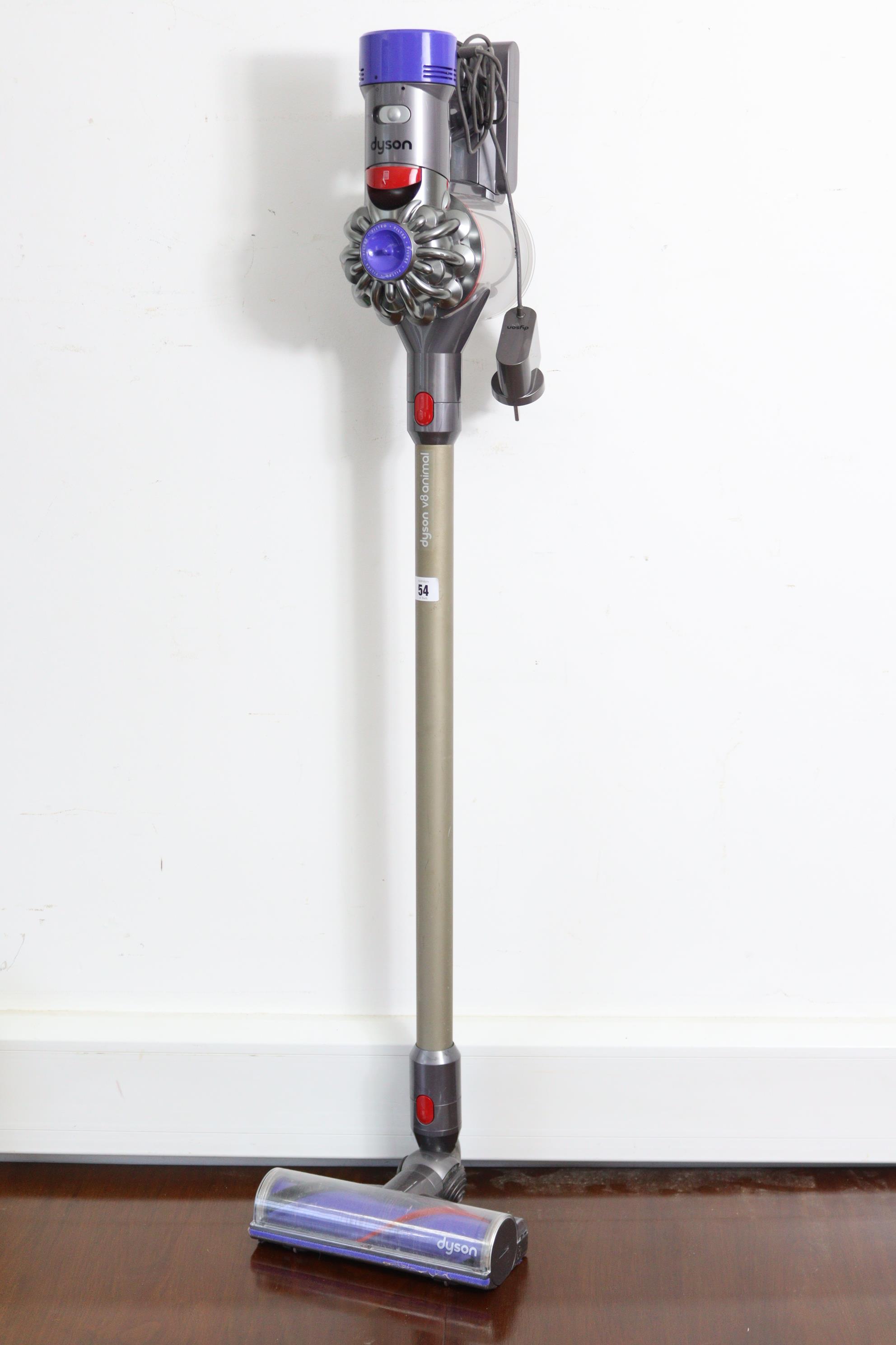 A Dyson “V8 Animal” cordless vacuum cleaner, with charger, w.o.