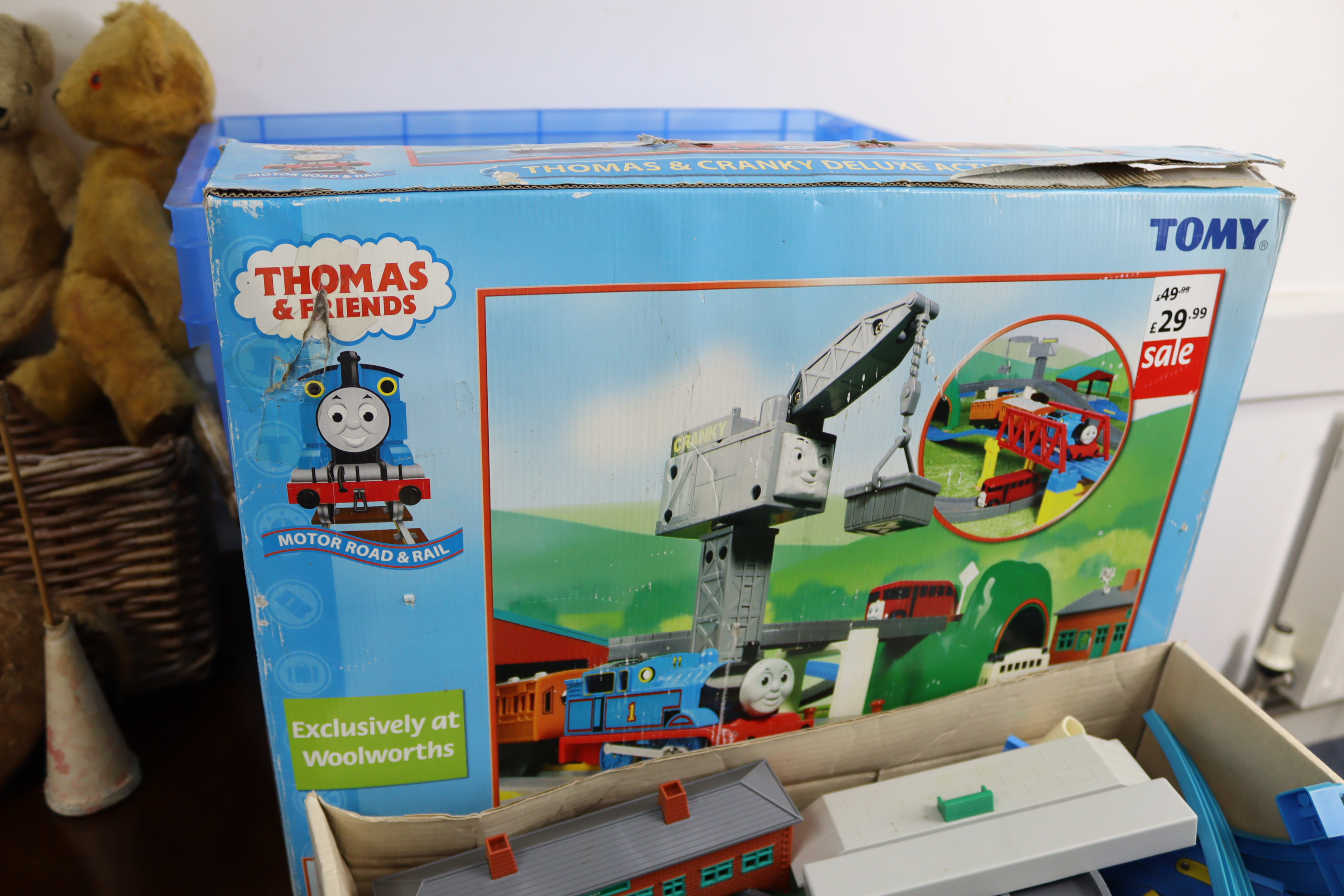 A child’s wooden high/low chair; together with numerous soft toys; a Thomas The Tank Engine train - Image 8 of 9