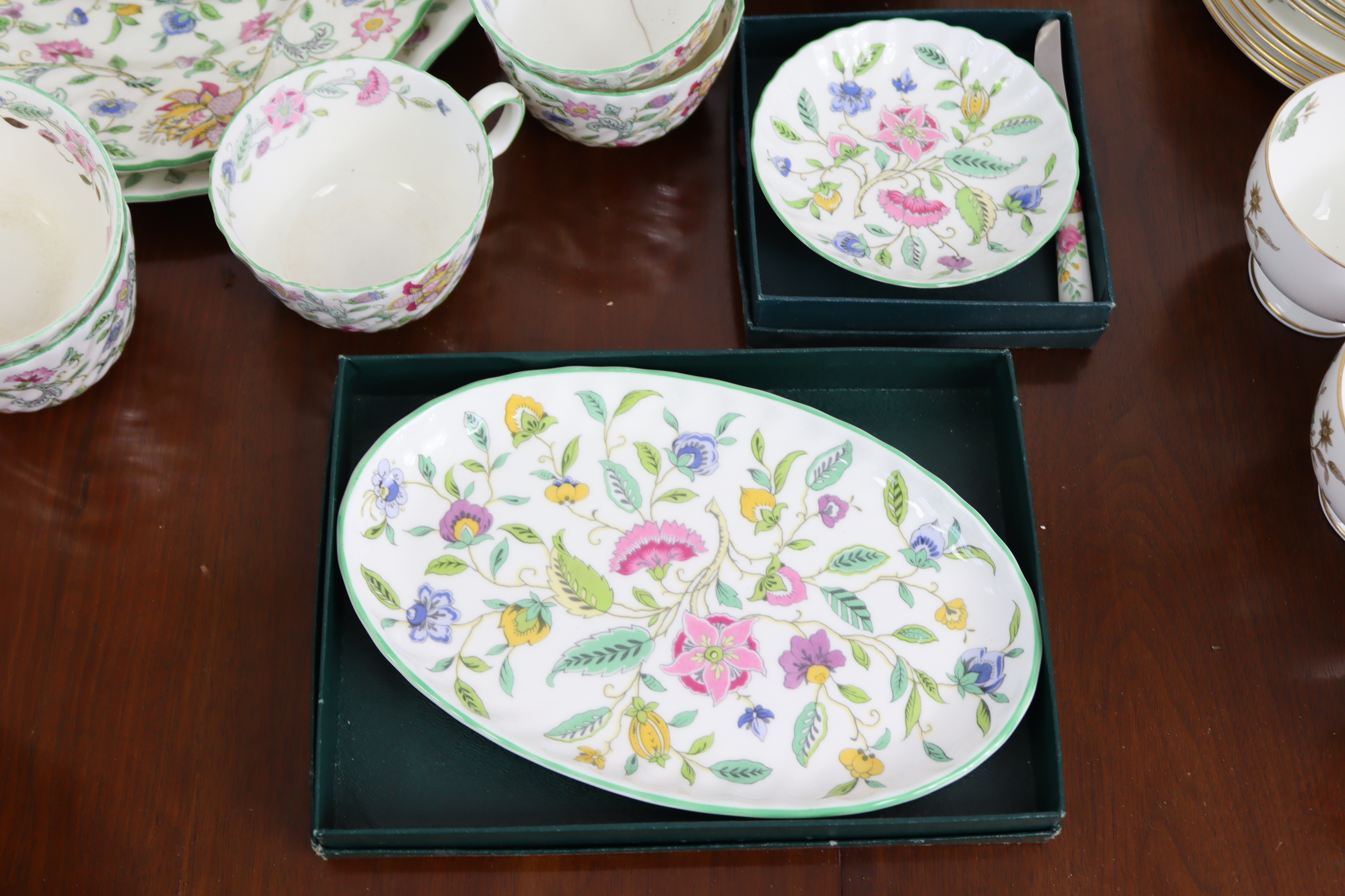 Fifty-nine items of Wedgwood “Charnwood” pattern teaware; & thirty items of Mintons “Haddon Hall” - Image 5 of 9