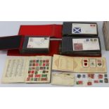 A collection of 145 G.B. First Day covers, late 1960’s through 1970’s, in three albums; a small