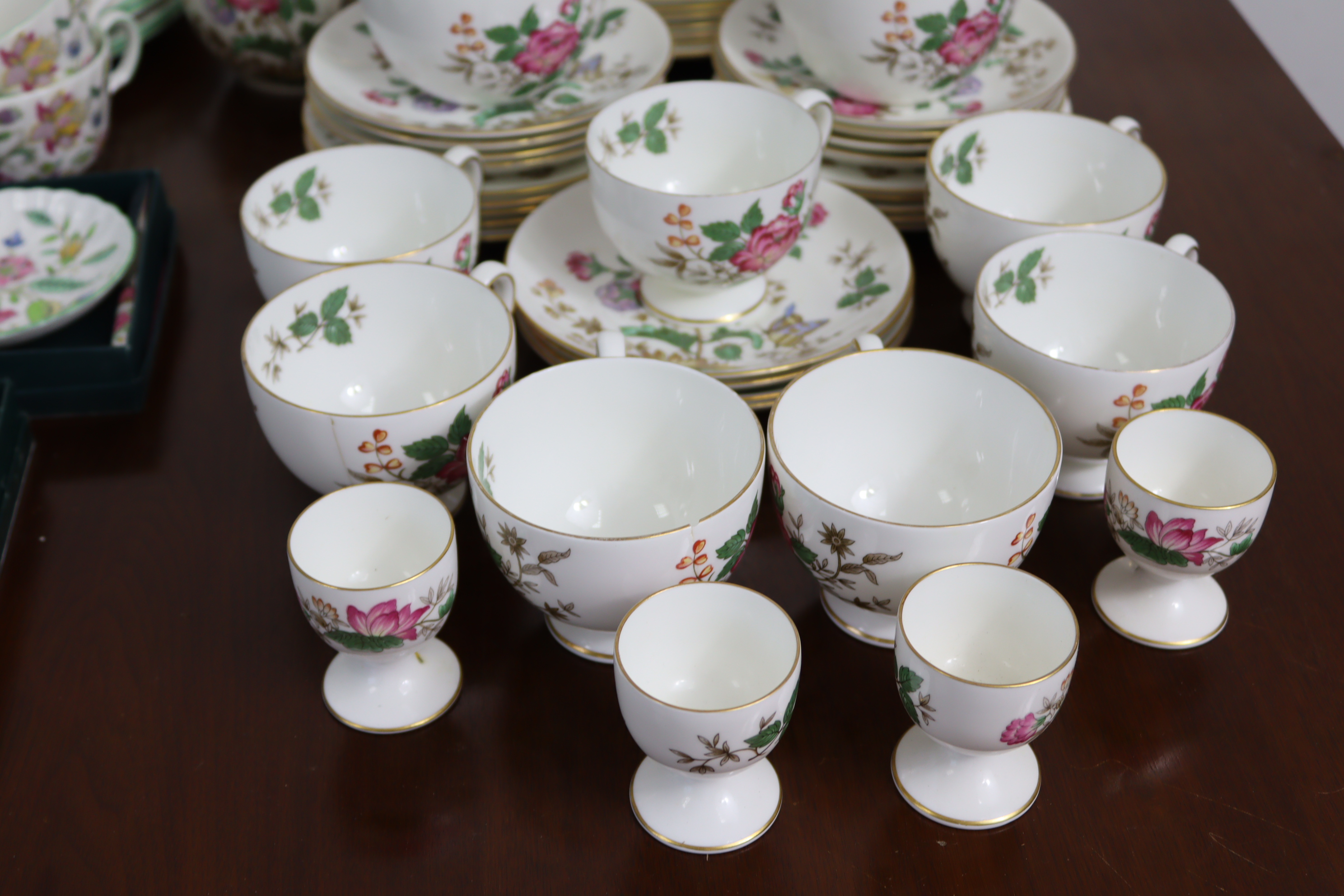 Fifty-nine items of Wedgwood “Charnwood” pattern teaware; & thirty items of Mintons “Haddon Hall” - Image 7 of 9