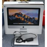 An Apple “iMac” (21.5), boxed; & a Dell laptop computer, both require password.