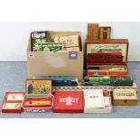 A Parker Brothers “Pop-In-Taw” game; a box of Training puzzles; various card games, etc.