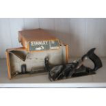 A Stanley “No. 78” rebate plane, boxed.