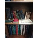 Various leather-bound & other books; together with numerous magazines & newspapers.