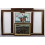 Various decorative paintings, prints & picture frames.