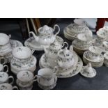 A Royal Albert bone china “Brigadoon” pattern extensive one hundred-piece part dinner, tea, & coffee