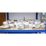 A collection of Royal commemorative china, part w.a.f.