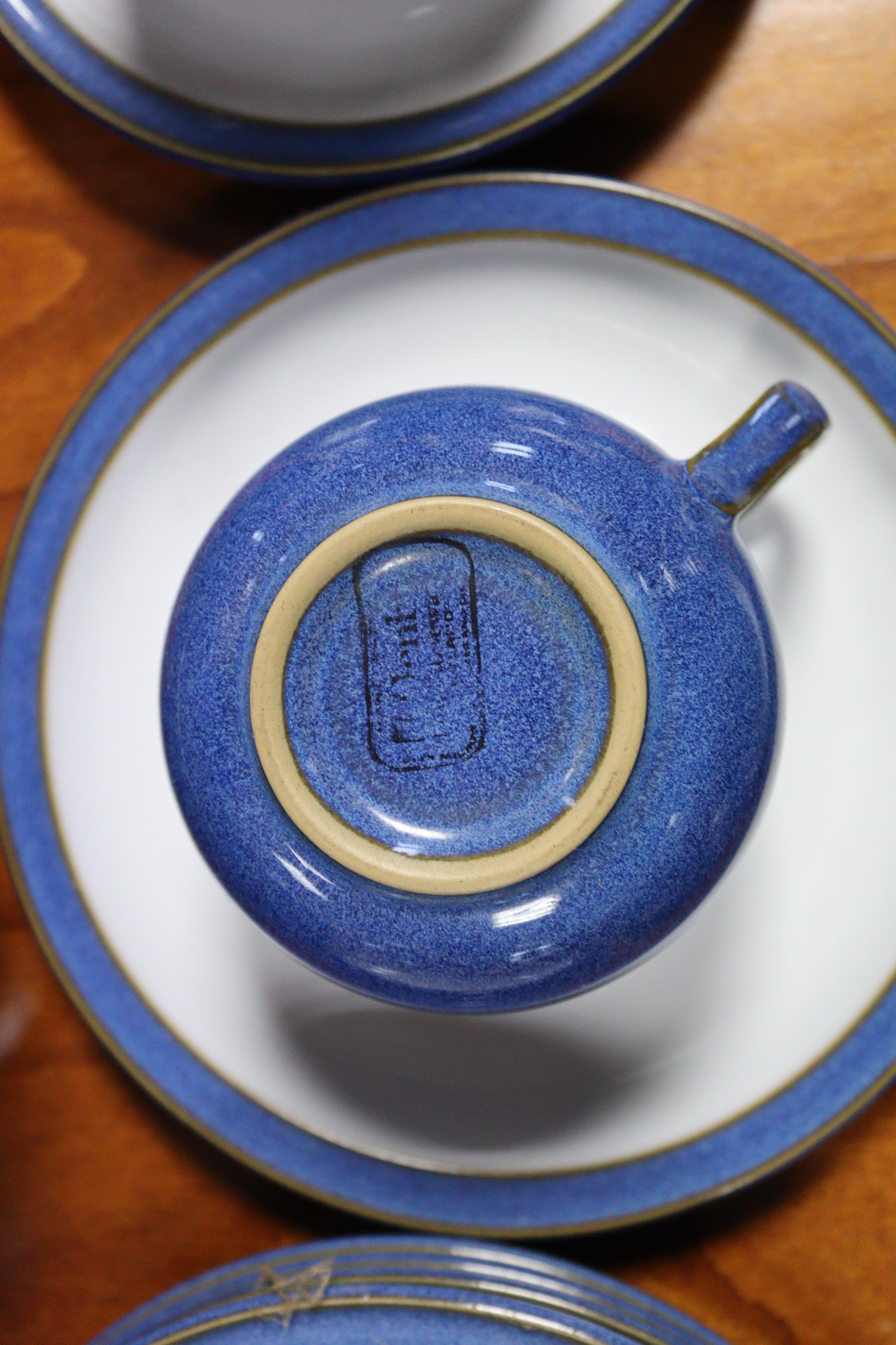 A Denby pottery blue glazed thirty-seven piece part dinner, tea & coffee service; & a Royal Stafford - Image 4 of 7