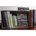 Various auction room catalogues, DVDs, etc., together with four postcard albums; various ditto loose